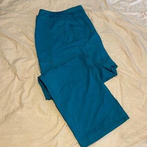 Healing Hands yoga scrub pants-teal